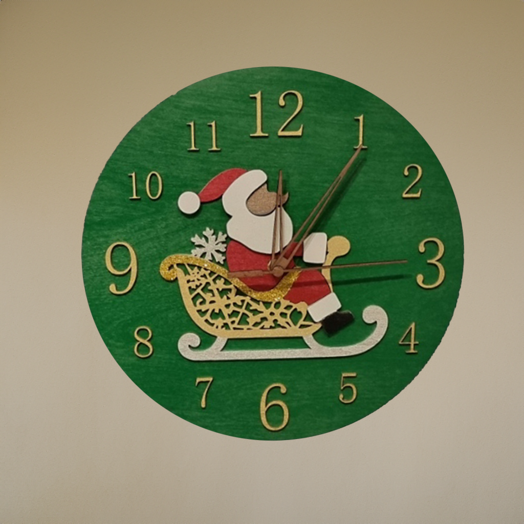 Christmas Santa Clock